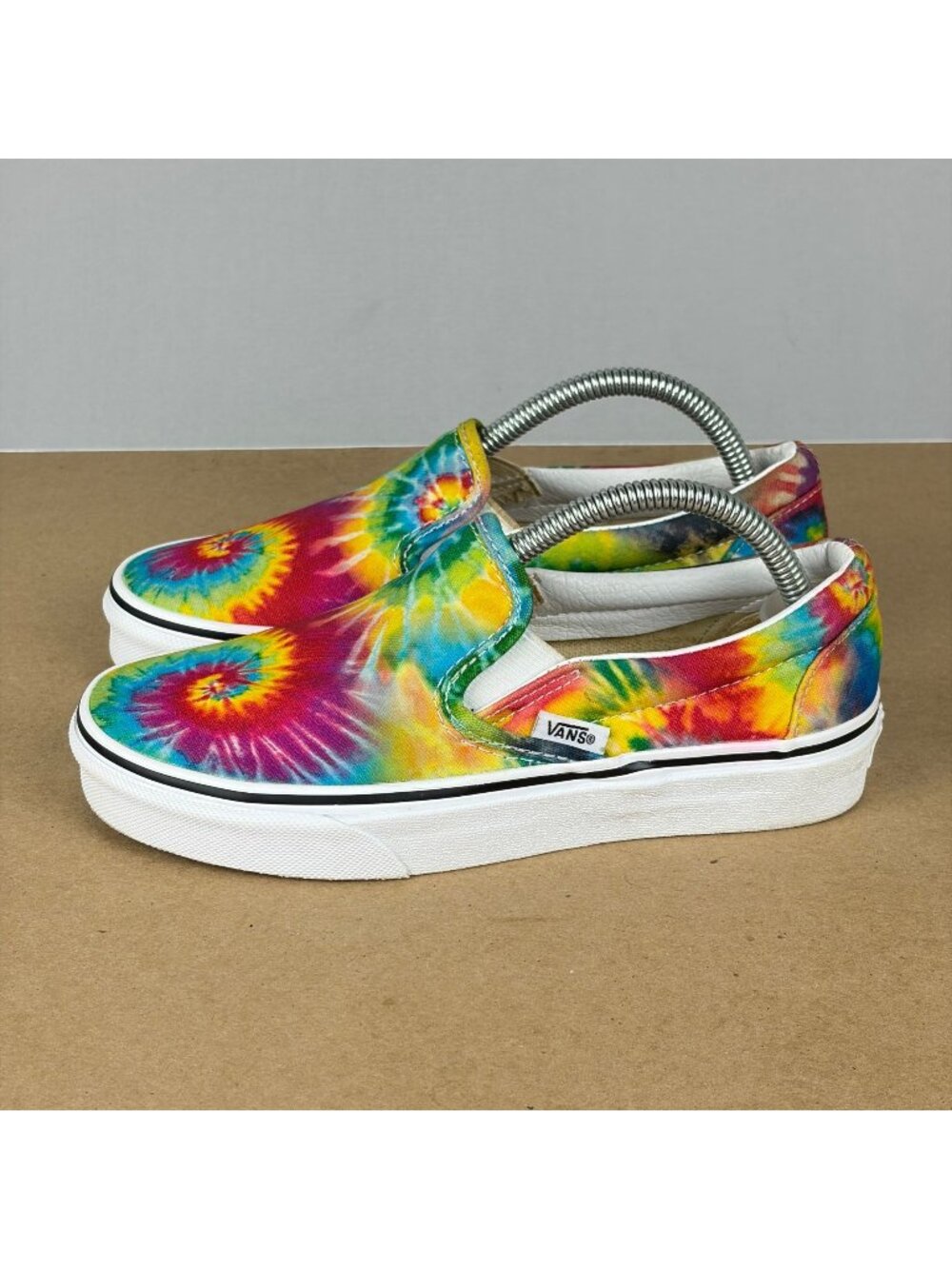 Vans Classic Slip On Tie Dye Sneakers Womens 5 Multicolor Casual Shoes